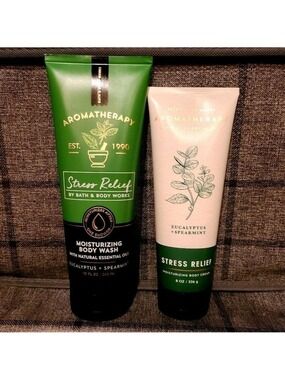 EUCALYPTUS SPEARMINT MOISTURIZING BODY WASH & LOTION BY BATH & BODY WORKS